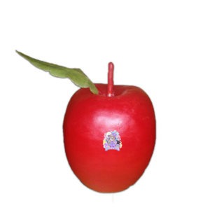Figura cera manzana