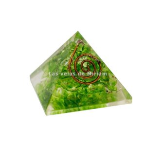 Mini pirámide orgonita aventurina verde